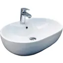 Раковина накладная CeramaLux 9163 59x41 см цвет белый