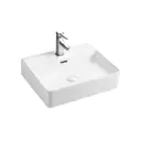 Раковина накладная Azario AZ-2173-S 50x42 см цвет белый