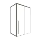 Душевой уголок Timo T48L+T61 100x120x200 профиль никелированный стекло прозрачное 8 мм