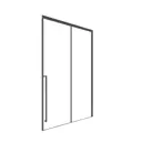 Душевая дверь Timo T57L 130см эффект стекла прозрачное закаленное стекло раздвижной