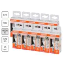 Лампа светодиодная Osram LED STAR Свеча 470лм 5Вт замена 40Вт 4000K E14 170-250В