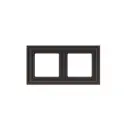 Рамка для розетки Liregus Ретро 29-044 2 поста цвет коричневый