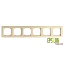 Рамка для розетки Liregus Epsilon 28-0886 6 постов цвет кремовый