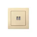 Розетка USB встраиваемая Liregus Epsilon LRG_28-0712 цвет кремовый