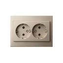 Розетка встраиваемая Liregus Epsilon 28-312 цвет шампань