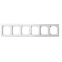 Рамка для розетки Liregus Epsilon 28-043 6 постов цвет белый