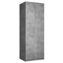 Шкаф распашной Мебельная компания е1 LCK_SH_M1_800_BT 81x220x52.5 см бетон ЛДСП