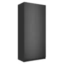 Шкаф распашной Мебельная компания е1 LCK_1000_DM 101x220x52.5 см ЛДСП цвет серый диамант