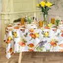 Скатерть на стол Доляна Натюрморт круглая 145x220 см цвет разноцветный