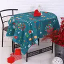 Скатерть на стол Domovita DomoVita круглая 110x150 см цвет разноцветный