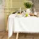 Скатерть на стол Этель Home and linen круглая 145x110 см цвет разноцветный