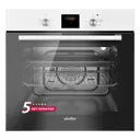 Электрический встраиваемый духовой шкаф Simfer B6EW56001 60x59.5x56.5 см цвет черный/белый