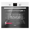 Электрический встраиваемый духовой шкаф Simfer B6ew56070 60x59.5x57 см цвет белый/черный