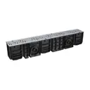 Лоток водосточный Aquadrenag Classic с решеткой пластиковой 1000x146x185мм серый