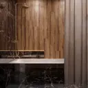 Глазурованный керамогранит Amber Wood Maho 20x120 см 1.44 м² матовый цвет коричневый
