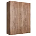 Шкаф распашной Мебельная компания е1 LCK_GR_M1_800_BT 162x220x52.5 см ЛДСП цвет крафт табачный