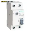 Дифференциальный автомат Systeme Electric City9 Set C9D65616 1P N С16 А 30мА 6кА A