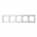 Рамка для розетки Liregus Epsilon 28-042 5 постов цвет белый