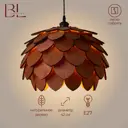 Люстра подвесная деревянная Brillight Love-24.1 1 лампа 15 м² цвет коричневый