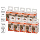 Набор ламп Osram Filament 4058075684706 E27 220-240 В 5 Вт шар малый 600 Лм нейтральный белый свет 10 шт