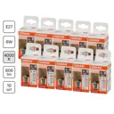 Лампа светодиодная Osram FILAMENT 4058075684768 E27 220-240 В 6 Вт шар малый 806 Лм нейтральный белый свет 10 шт