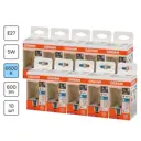 Набор ламп Osram Filament 4058075687707 E27 220-240 В 5 Вт груша 600 Лм холодный белый свет 10 шт