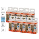 Набор ламп Osram Filament 4058075688056 E27 220-240 В 4 Вт свеча 470 Лм холодный белый свет 10 шт