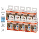 Набор ламп Osram Filament 4058075688353 E27 220-240 В 6 Вт шар малый 806 Лм холодный белый свет 10 шт