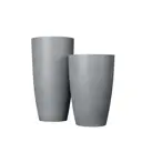 Вазон Композит флок d 30.4 см h 58 см 29.5 л бетон серый