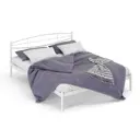 Кровать Стиллмет Аура 200x180 см металлическое основание цвет белый