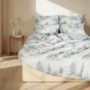 Пододеяльник Sima-land home Forest 10389525 220x180 см хлопок цвет белый, голубой
