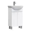 Тумба под раковину напольная Vigo tn-WIN-BAL-50-2D белый-LM 46см цвет белый