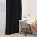 Штора на шторной ленте Этель 10339921 130x300 см цвет черный