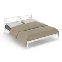 Кровать Стиллмет Шарм 200x160 см металлическое основание цвет белый