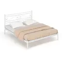 Кровать Стиллмет Криста 200x120 см металлическое основание цвет белый