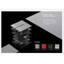 Беспроводная смарт панель-выключатель Zigbee iledex VISION48/22 SP 48V-4-BK