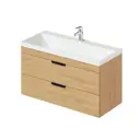 Тумба под раковину подвесная Итана 4657841626287 99.4см с раковиной цвет Дуб корбридж натуральный