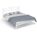 Кровать Стиллмет Никса 200x120 см металлическое основание цвет белый