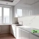 Стеновая панель Грин 200×60 ПВХ мрамор_белый2