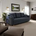 Раскладной диван Yorcom Гармония_48 220x80x100 см велюр цвет серо-фиолетовый