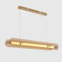 Светильник подвесной светодиодный Crystal lux Amarillo sp70w led brass 23 м² нейтральный белый свет цвет латунь