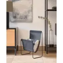 Подставка для журналов La Forma Siana ткань/металл цвет черный