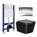 Комплект инсталляция с унитазом Enio 550648 цвет черный