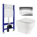 Комплект инсталляция с унитазом Enio 549370 цвет белый