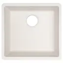 Мойка для кухни под столешницу KONSENSA 44x42 см глубина чаши 21 см кварц цвет белый