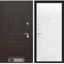 Входная дверь Лабиринт Мегаполис с панелью П24 левый 205x88см цвет венге/белый софт