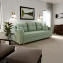 Раскладной диван Yorcom garmonia_14_NPB 220x80x100 см велюр цвет фисташковый