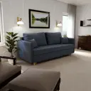 Раскладной диван Yorcom Комфорта_48 210x80x100 см велюр цвет серо-фиолетовый