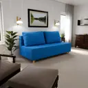Раскладной диван Yorcom loft_45_NPB 190x80x100 см велюр цвет васильковый