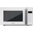 Микроволновая печь HIBERG i-VM 4088 W, СВЧ с поворотным столом, инвертор, 20 л, мощность 800 Вт, сенсорная, размораживание, таймер, белое стекло